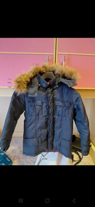 Giubbotto bimbo con cappuccio e pelliccia