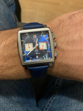 Reloj Tag Heuer Mónaco Cronógrafo Azul