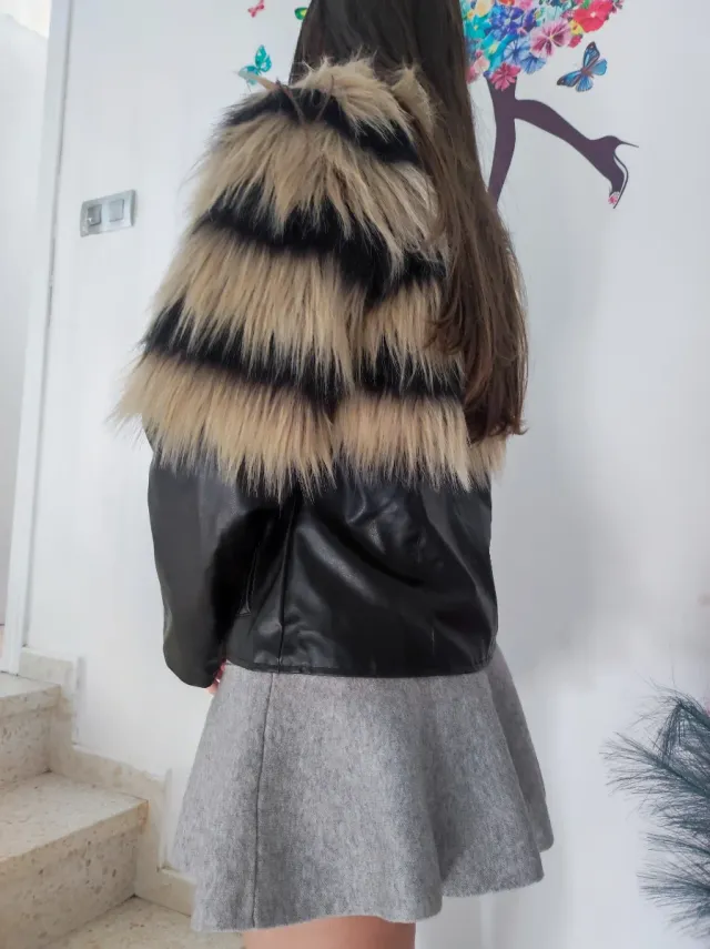 Chaqueta sintética cuero T36