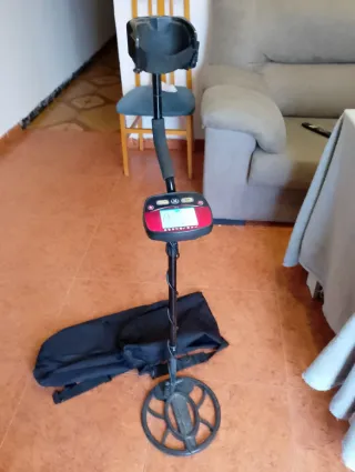 Detector de metales con bolsa