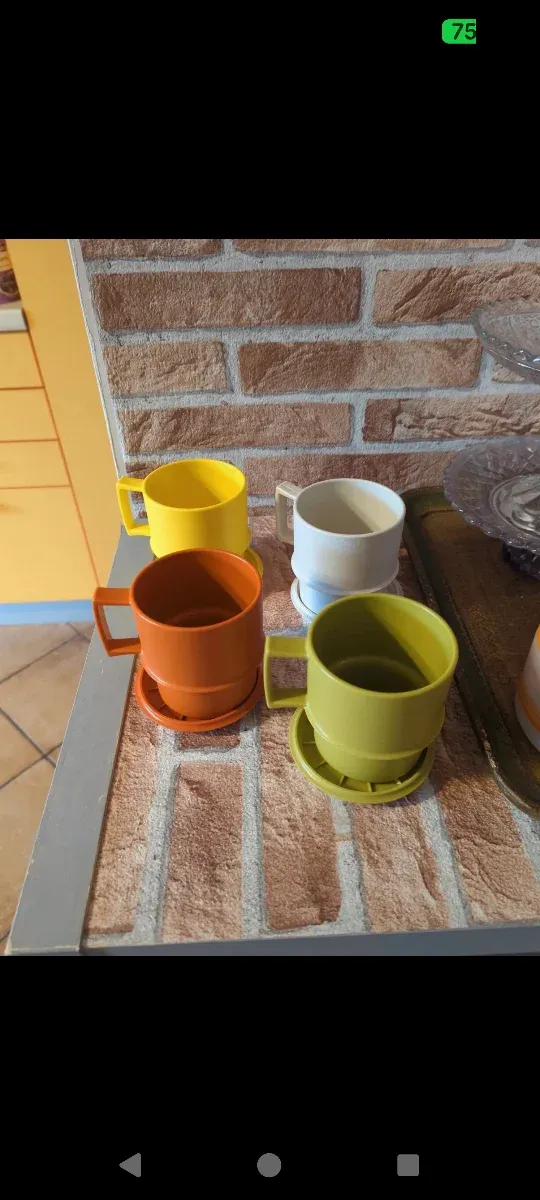 Coperchi Tupperware Vintage Set 6 Pezzi