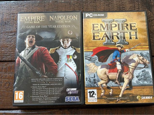 Juegos PC Empire Total War y Empire Earth II