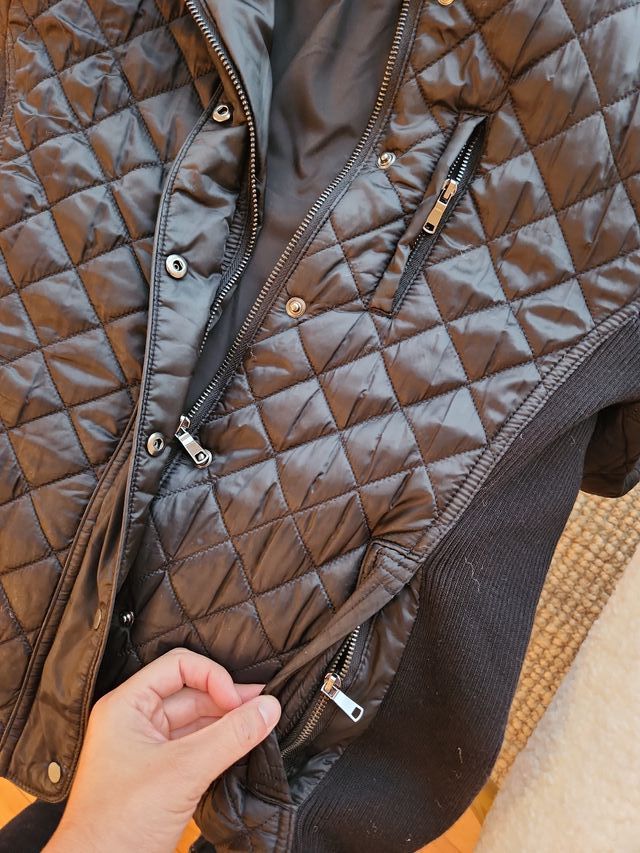 Chaqueta Zara acolchada negra Talla L