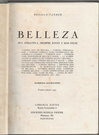 Belleza – 1ª Edición de 1957