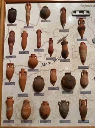 Cuadro de ánforas del Mediterráneo