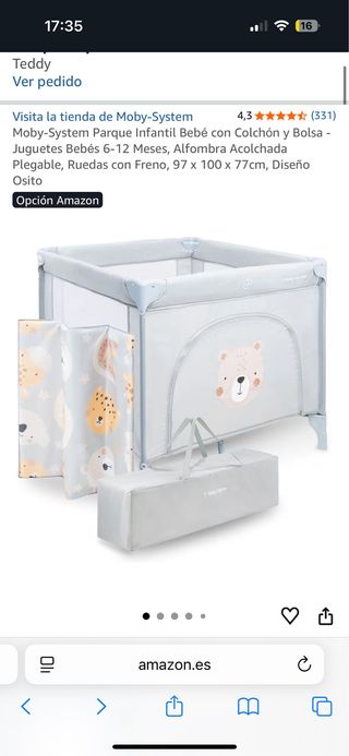 Parque cuna Moby-System Osito