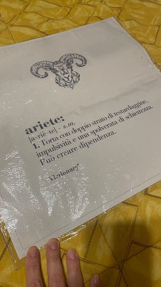 Tovaglietta Victionary Villa d'Este Ariete