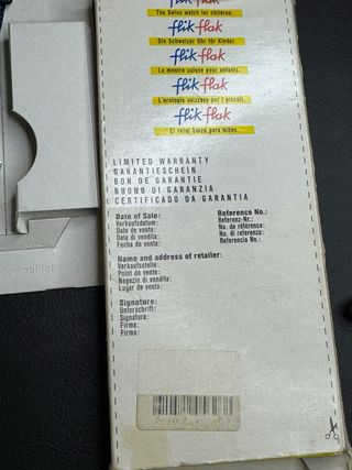 Orologio Flik Flak anni '90