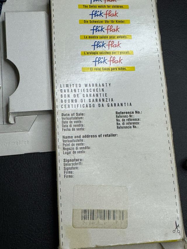 Orologio Flik Flak anni '90