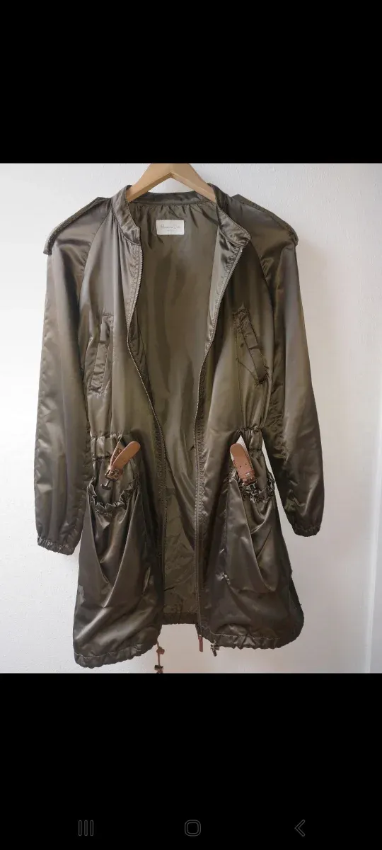 Parka Massimo Dutti Talla S Verde Oliva