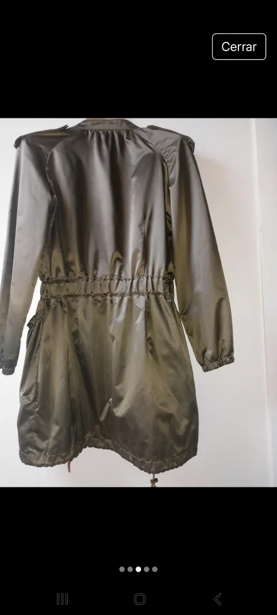 Parka Massimo Dutti Talla S Verde Oliva