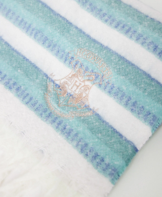 Bufanda Harry Potter Rayas Teal y Blanco