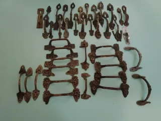 Maniglie vintage in ottone