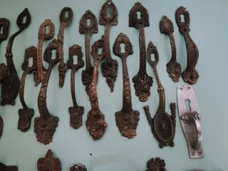 Maniglie vintage in ottone