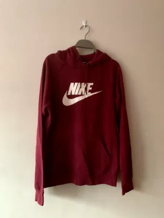 Sudadera Nike con capucha granate Talla S