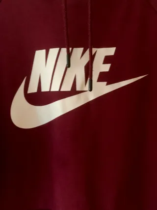 Sudadera Nike con capucha granate Talla S