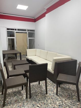 Conjunto Muebles Jardín Sofá Sillas y Mesas