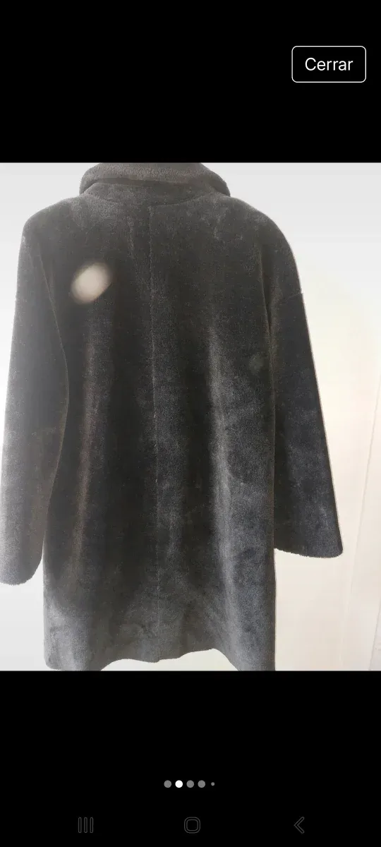 Abrigo pelo Zara Woman Talla XS