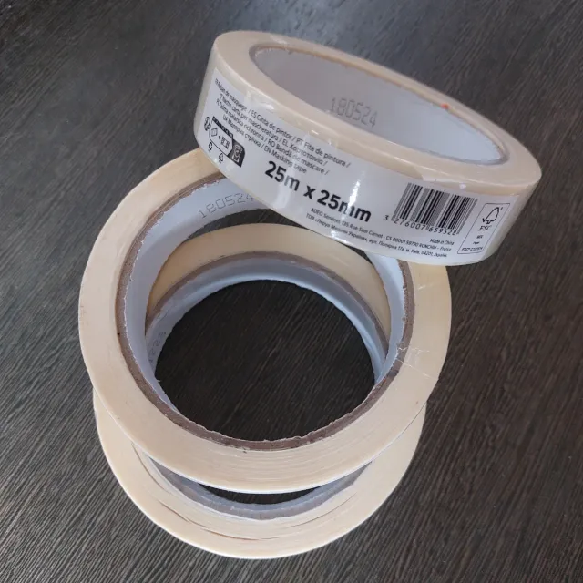 3 Rollos Cinta Carrocero 25m x 25mm