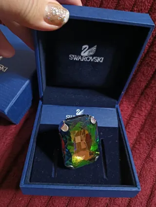 Anillo ELEMENTS Swarovski ,Cristal Gigante