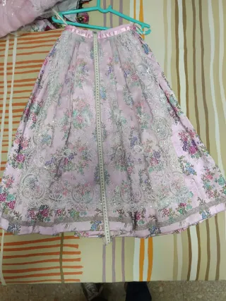Traje Fallera Niña Rosa Palo Talla 8