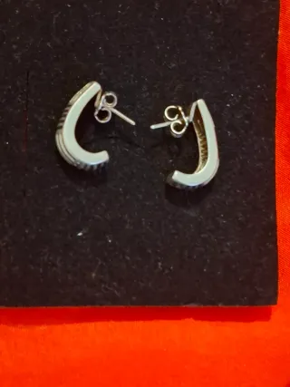 Conjunto Plata de Ley 925 Collar y Pendientes