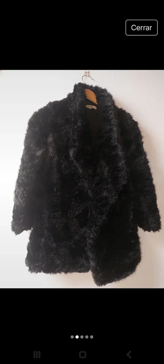 Abrigo pelo Zara Talla S