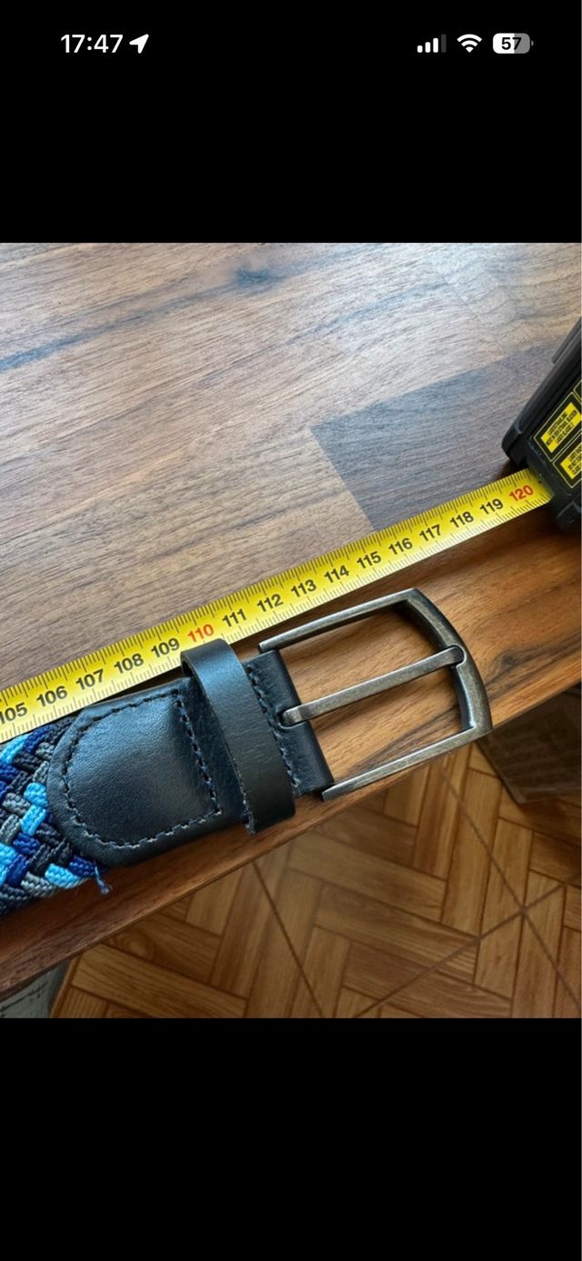 Cinturón Trenzado Multicolor Azul Mango