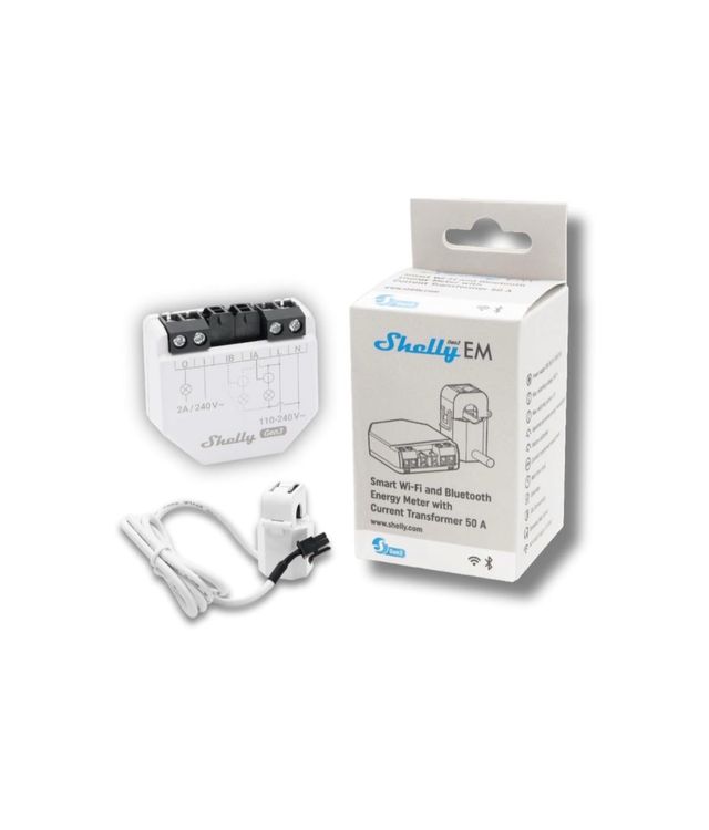 Shelly EM Gen3 + Pinza 50A - Misuratore di energia