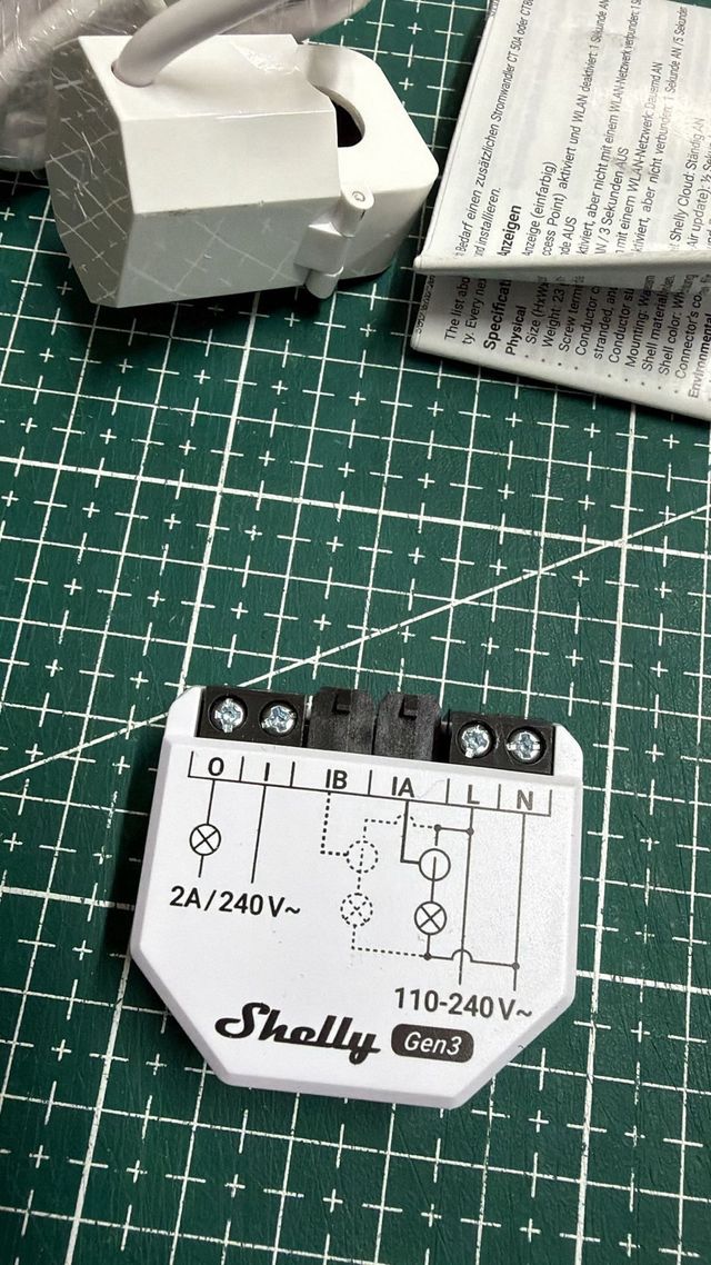 Shelly EM Gen3 + Pinza 50A - Misuratore di energia