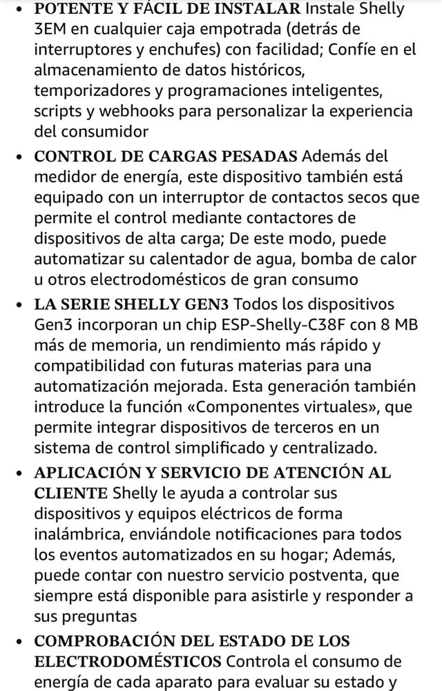 Shelly EM Gen3 + Pinza 50A - Misuratore di energia