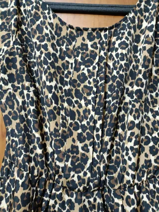 Vestido estampado leopardo
