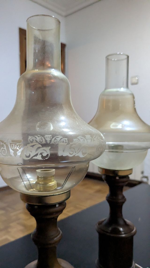 Lámparas estilo velas de aceite