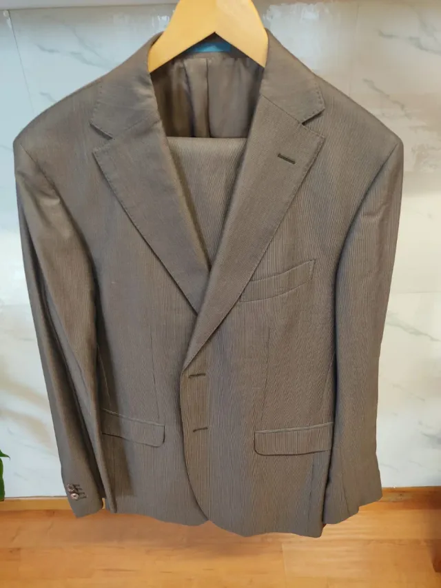 Traje Massimo Dutti Marrón