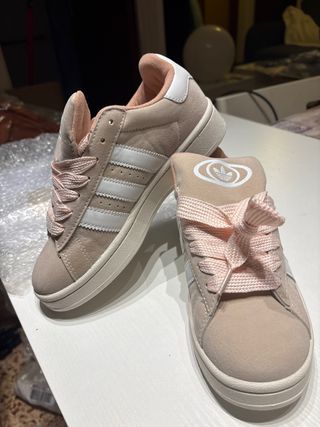 Adidas Bambas Beige y Rosa