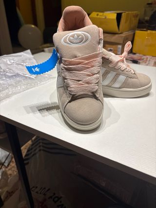 Adidas Bambas Beige y Rosa