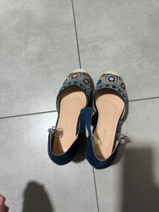 Zapatos de cuña Primavera bordados