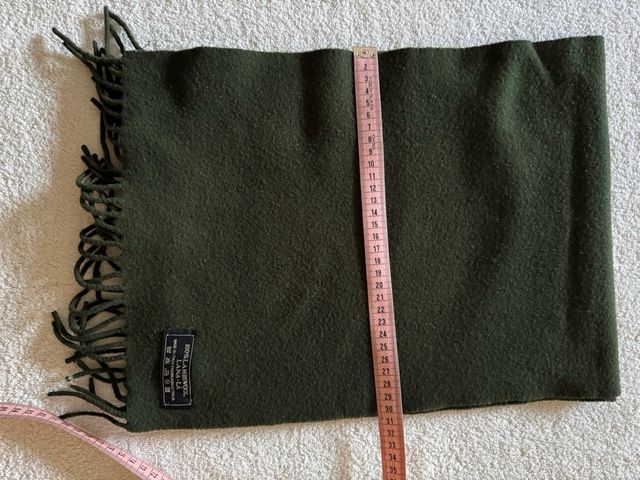 Bufanda Lana Verde Oscuro