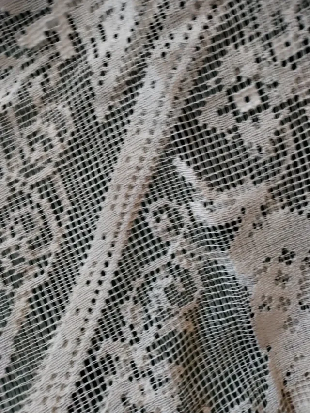 Tovaglia natalizia in pizzo con renne e fiocchi...