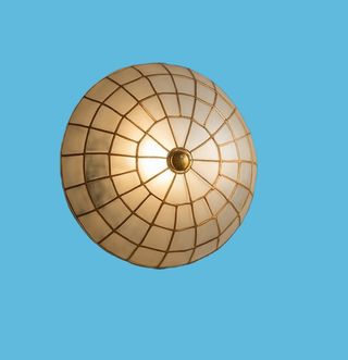 Plafoniera artigianale in madreperla molto rara