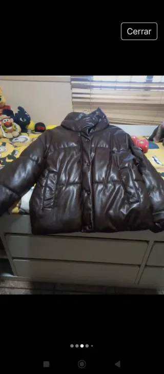 Plumas polipiel marrón