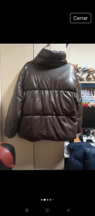 Plumas polipiel marrón