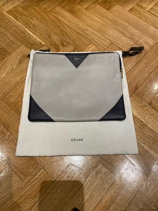 Cartera de mano Celine Gris y Negra
