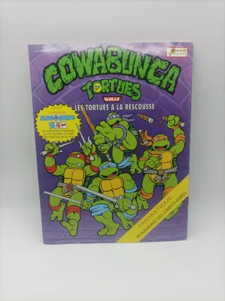 RARO ÁLBUM CROMOS 3D TORTUGAS NINJA