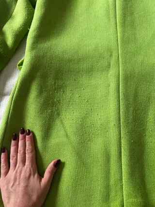 Abrigo exclusivo verde largo