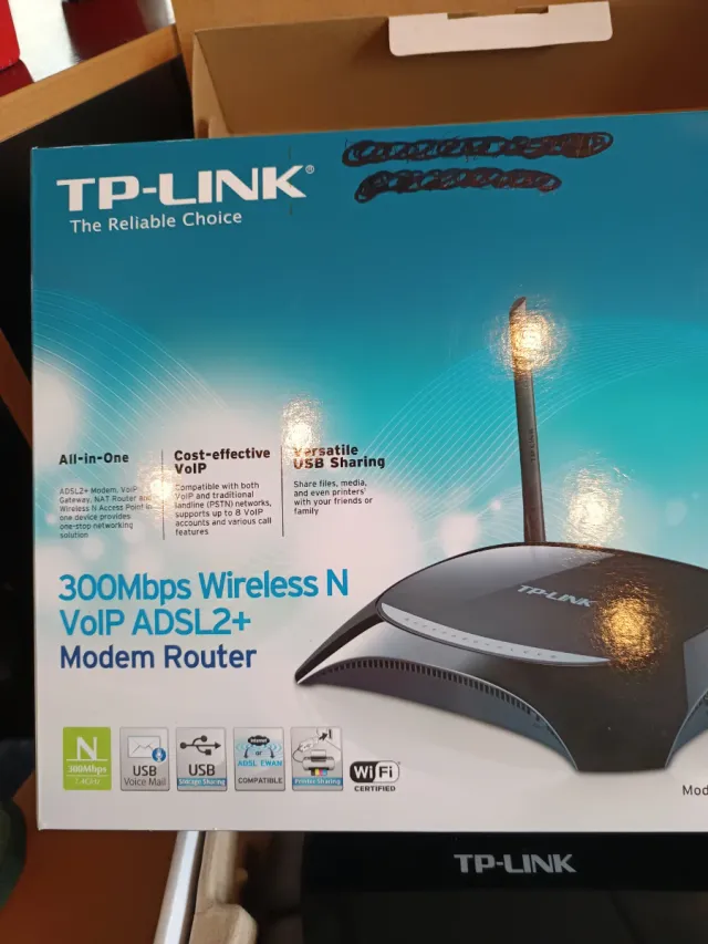 TP-Link 300Mbps Wireless N VoIP ADSL2+ Modem Route