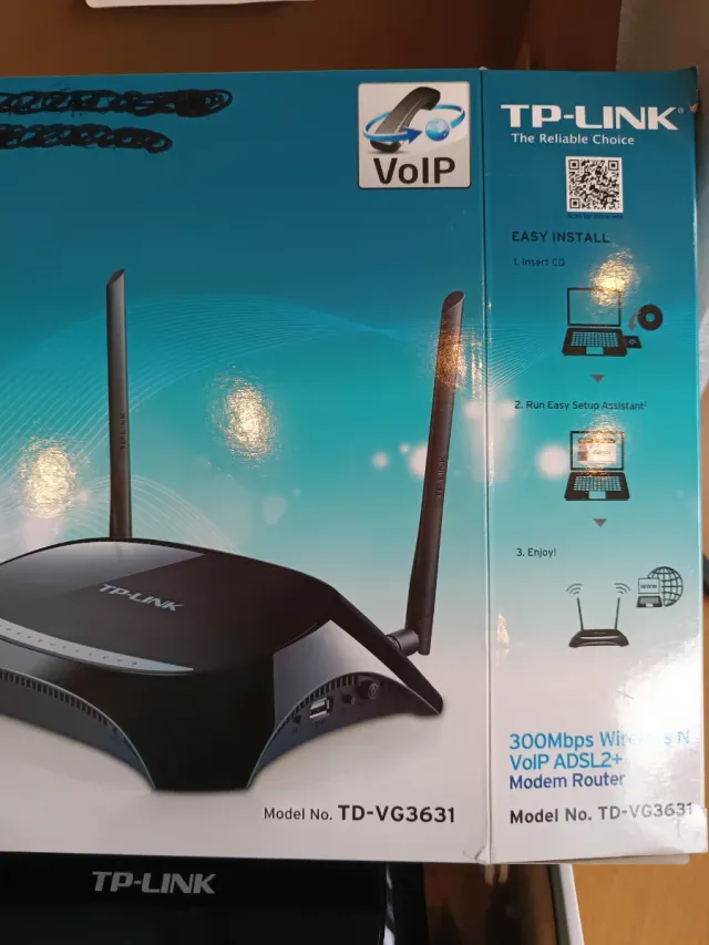 TP-Link 300Mbps Wireless N VoIP ADSL2+ Modem Route