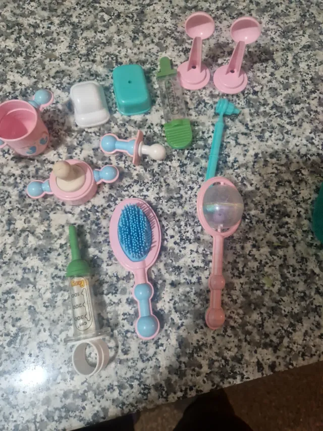 Muñeco Baby Feber Antiguo y Accesorios