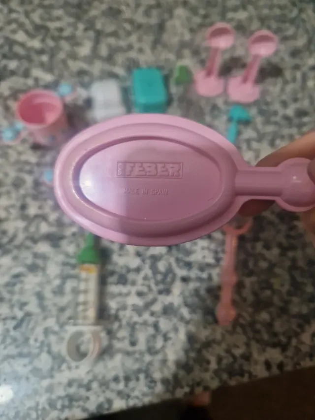 Muñeco Baby Feber Antiguo y Accesorios