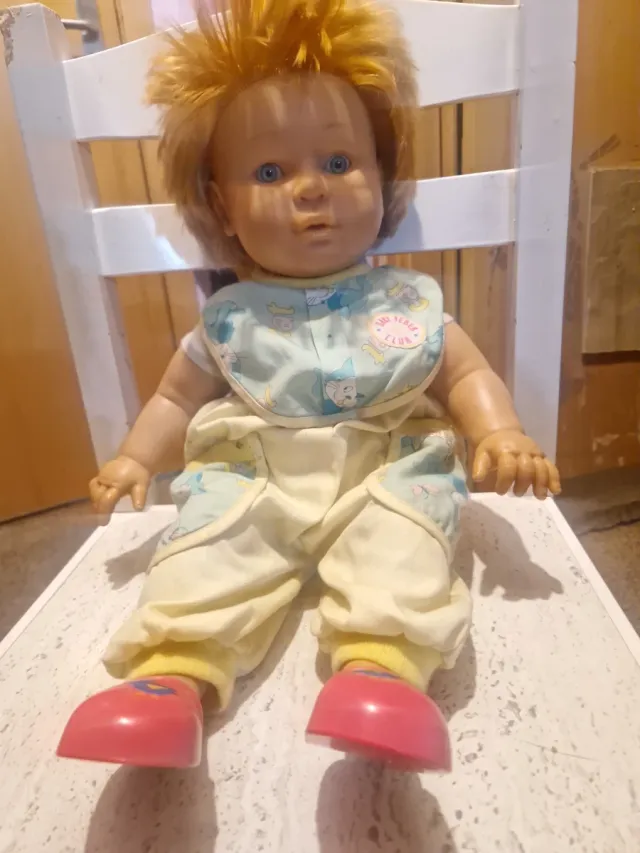 Muñeco Baby Feber Antiguo y Accesorios